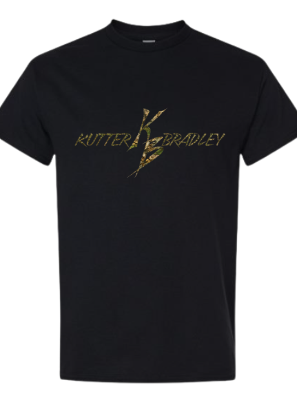 KUTTER BRADLEY BLACK AND CAMO T SHIRT FULL NAME CAMO
