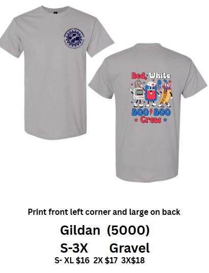 TSEHOOTSSOI MEDICAL CENTER   GILDAN ER DEPT JULY RED WHITE BLUE